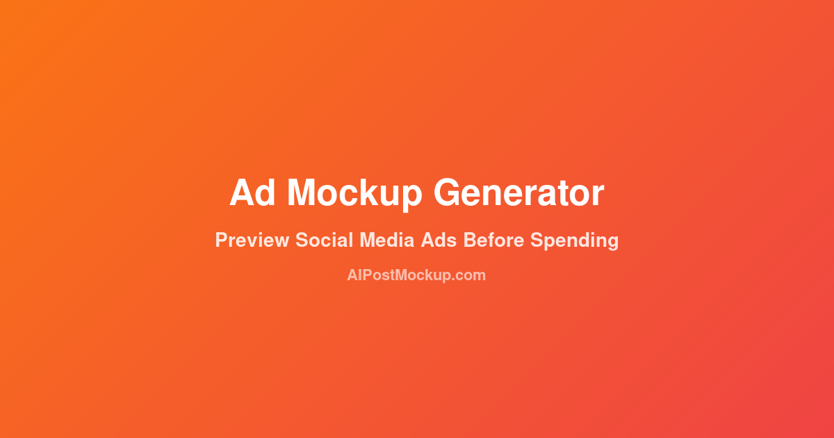 Ad Mockup Generator screenshot