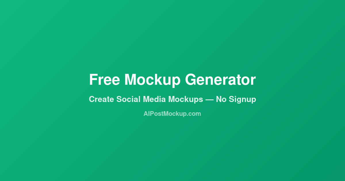 Free Mockup Generator screenshot